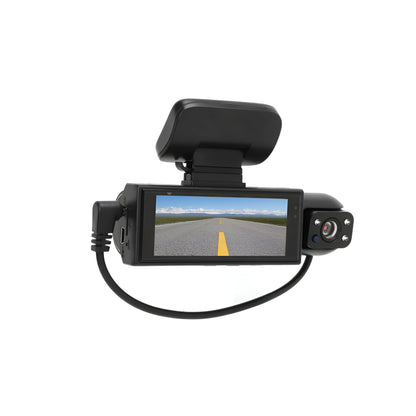 Cámara de tablero con doble lente Grabadora de conducción para automóvil 1080P Monitor de estacionamiento