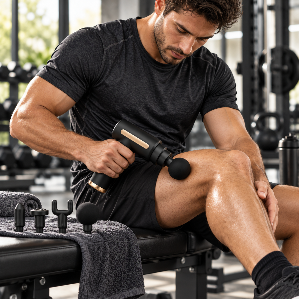 Pistola de masaje de tejido profundo con alivio muscular instantáneo ajustable