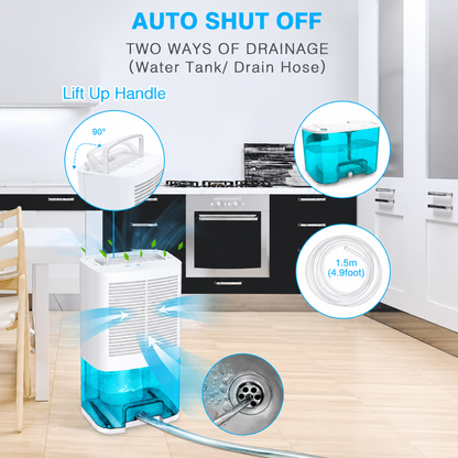 Dehumidifier Cooling Portable Home Moisture Remover