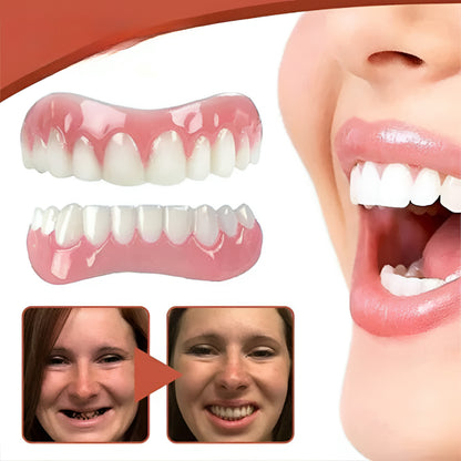 Denture Kit Teeth Replacement Silicone Fit Dental Set