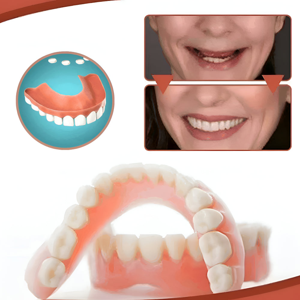 Denture Kit Teeth Replacement Silicone Fit Dental Set