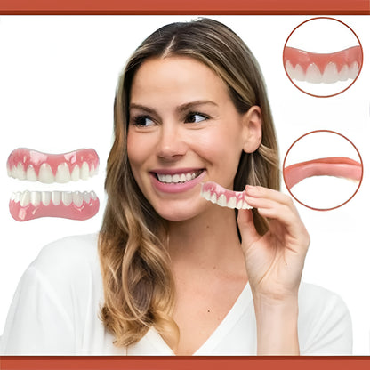 Denture Kit Teeth Replacement Silicone Fit Dental Set
