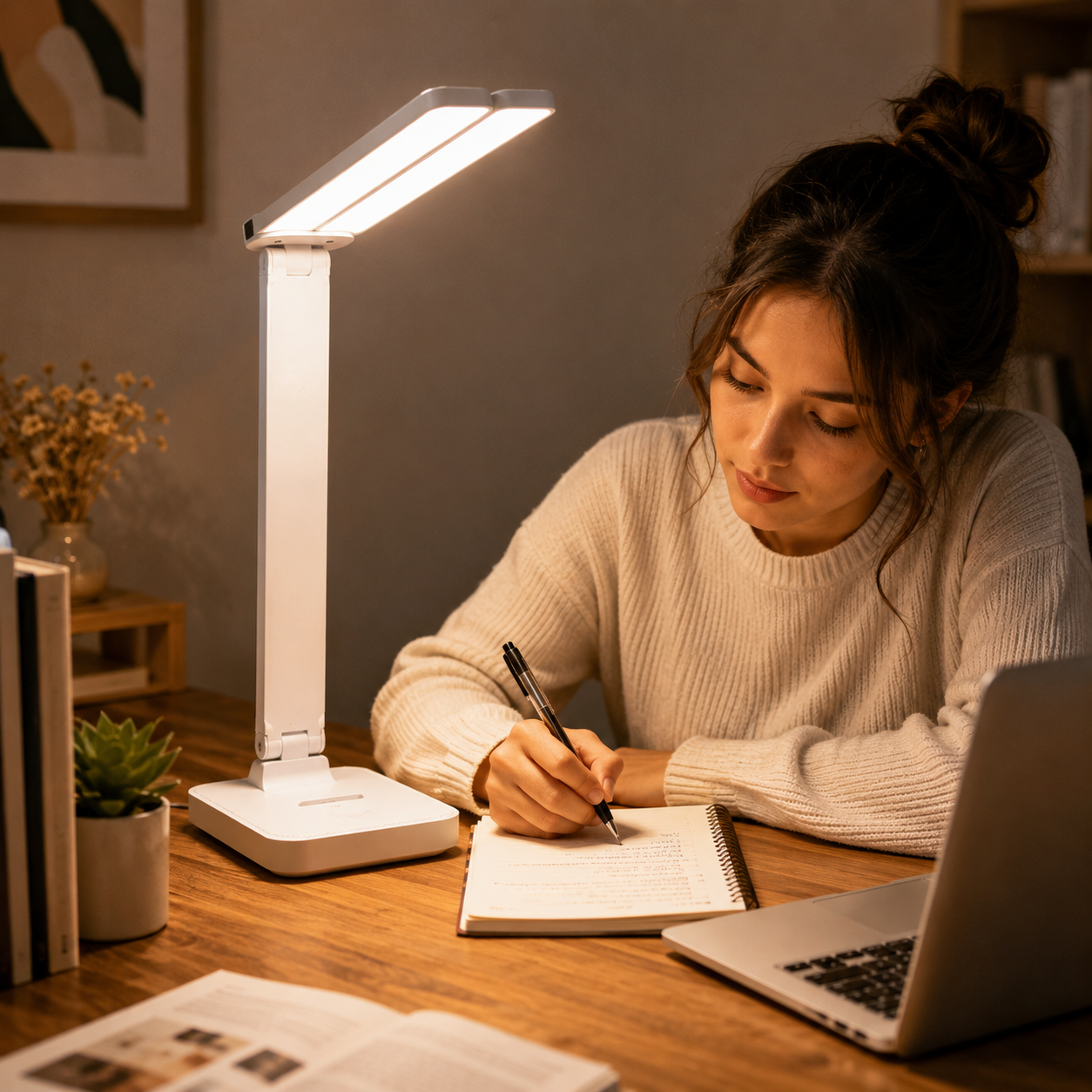 Schreibtischlampe LED verstellbar mit Touch-Steuerung Lernlicht