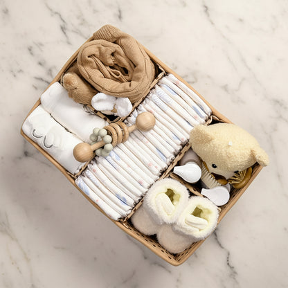 Diaper Caddy Organizer Plush Sherpa Baby Storage Basket