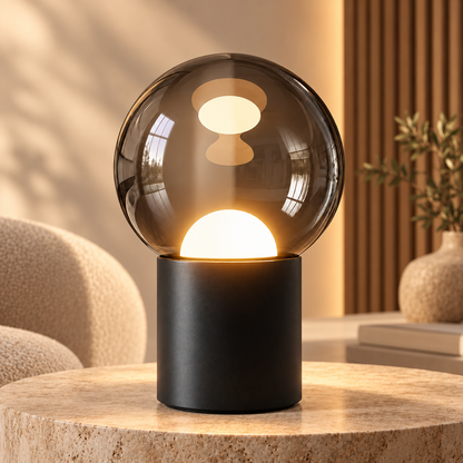 Dæmpbar LED moderne bordlampe med justerbar touchfod, oval