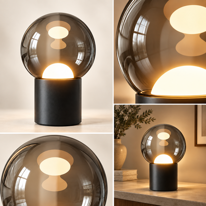 Dæmpbar LED moderne bordlampe med justerbar touchfod, oval