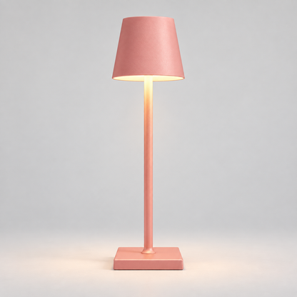 Dæmpbar trådløs LED-bordlampe med moderne touch-betjening og metalfod