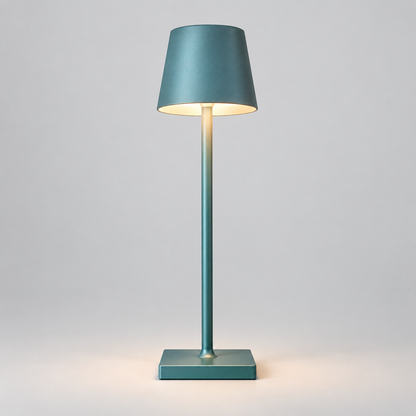 Dæmpbar trådløs LED-bordlampe med moderne touch-betjening og metalfod