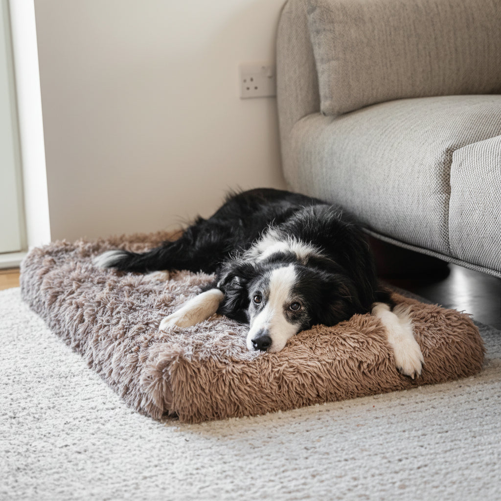 Dog Bed Washable Dog Mat Raised Edge Sleeping Cushion