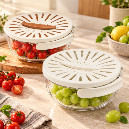 Bol de scurgere, strecurătoare de bucătărie pentru legume, design versatil