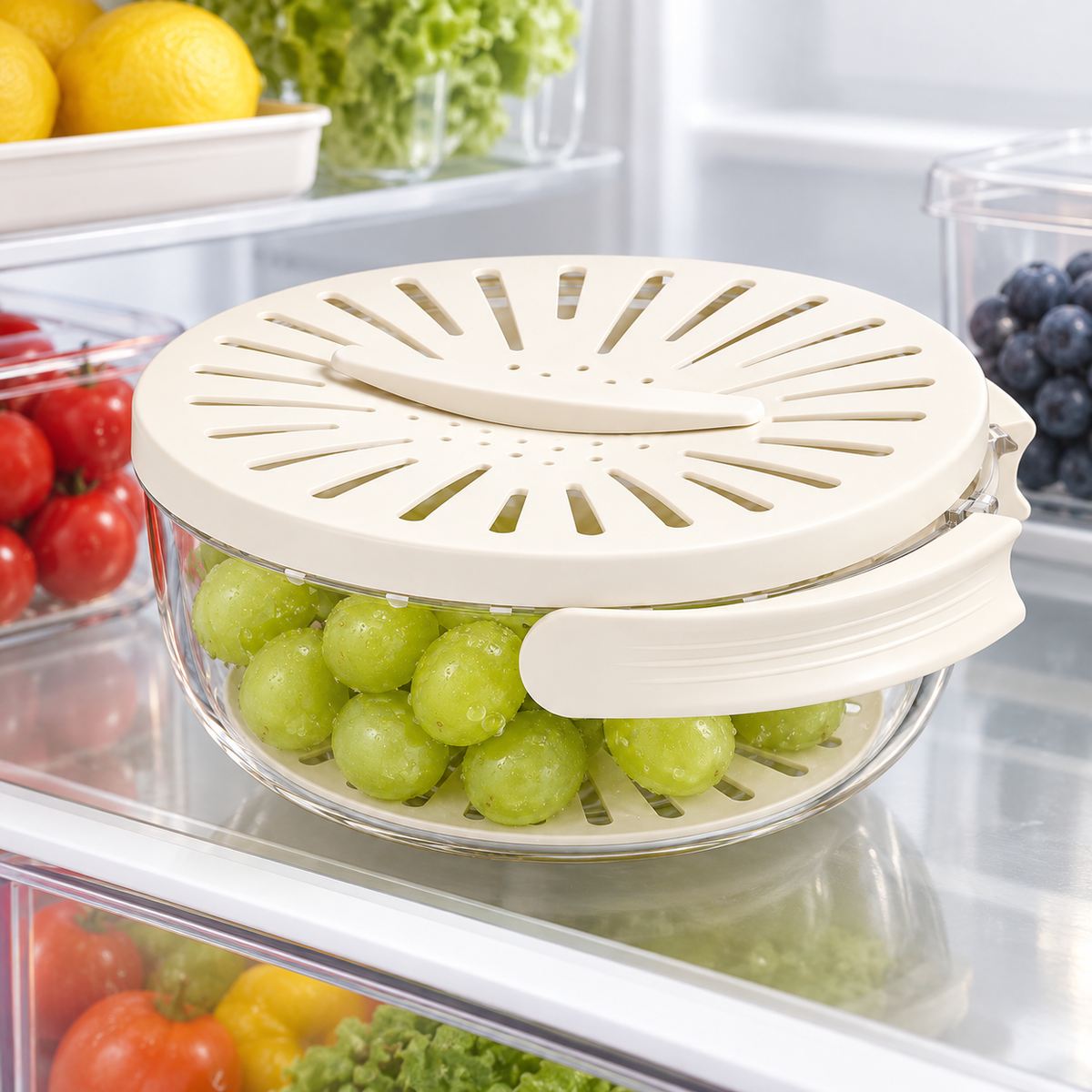 Bol de scurgere, strecurătoare de bucătărie pentru legume, design versatil