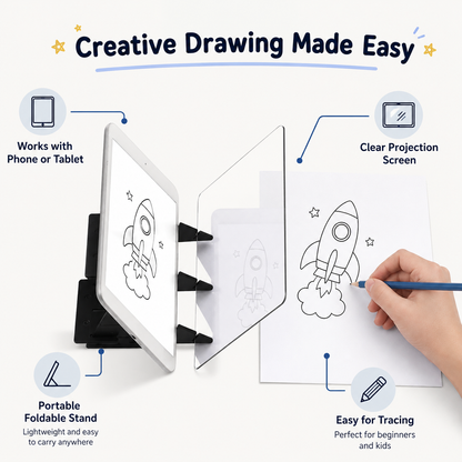 Drawing Projector Kids Portable Educational Toy
