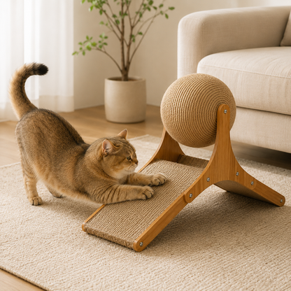 Interaktives Katzenspielzeug zum Kratzen mit doppeltem Design – unterhaltsame Aktivität