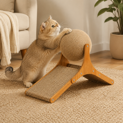 Interaktives Katzenspielzeug zum Kratzen mit doppeltem Design – unterhaltsame Aktivität