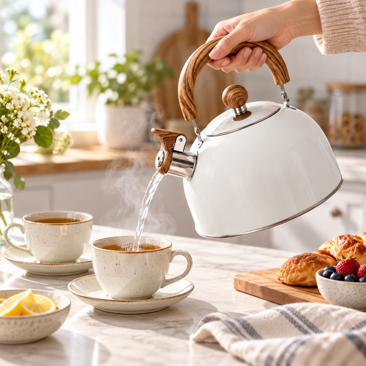 Durable Stainless Steel Kettle Large Capacity Tea Kettle