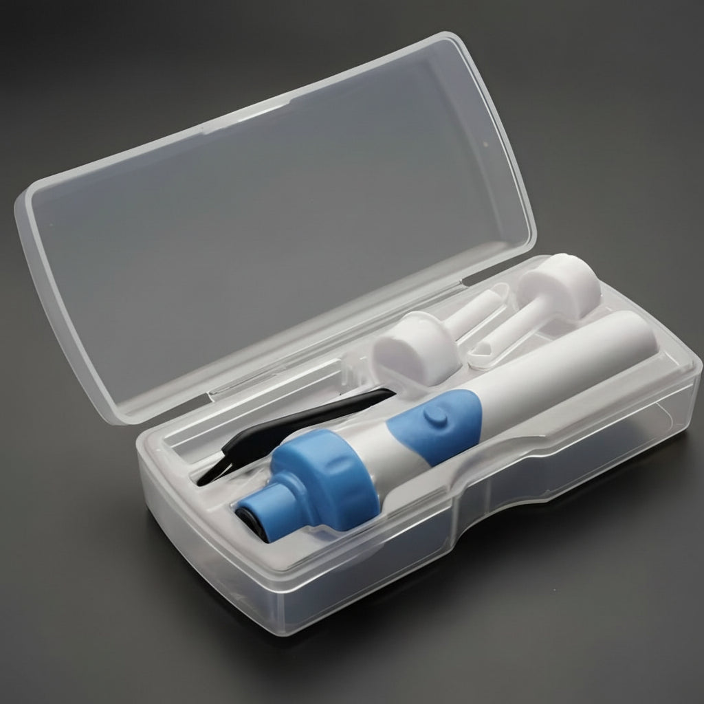 Pulitore per Orecchie Elettrico con Punta in Silicone Strumento Delicato per la Rimozione del Cerume