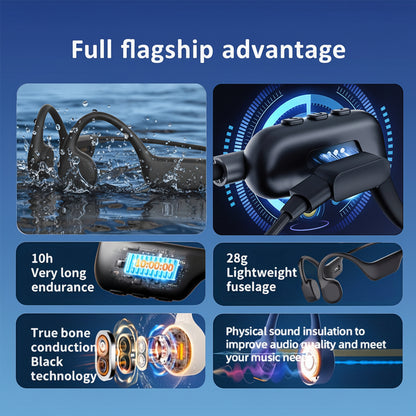 Căști fără fir cu conducție osoasă Încărcare USB Ureche deschisă Sport