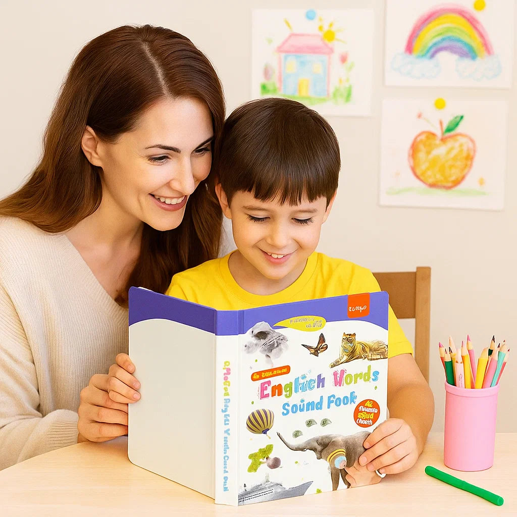 Libro educativo interattivo per l'apprendimento dell'inglese per bambini