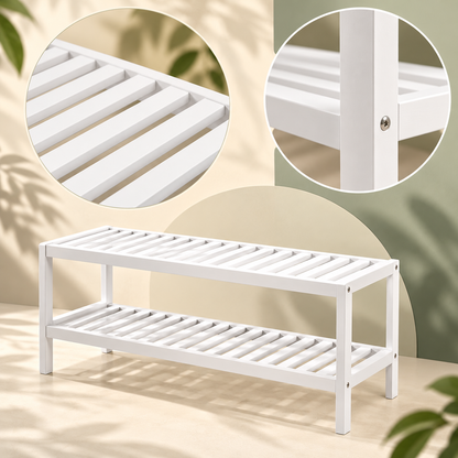 Easy Assembly Shoe Rack Entryway Organizer Storage