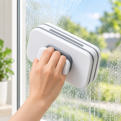 Unealtă ușoară pentru curățarea geamurilor, cu design compact