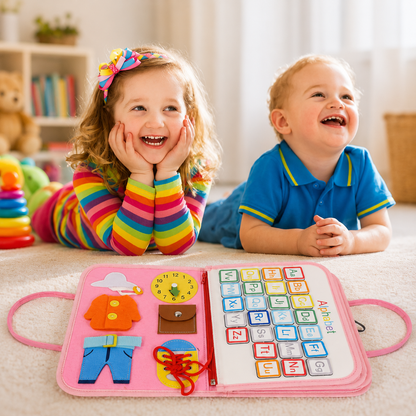 Lernspielzeug Montessori Beschäftigungsbrett für Kleinkinder
