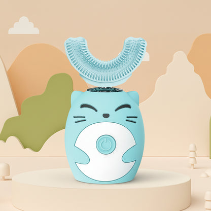 Kids Electric Toothbrush Sonic U Shape Silicone Automatic Brush