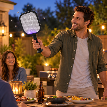 Electric Bug Zapper Handheld Outdoor Pest Control Tool