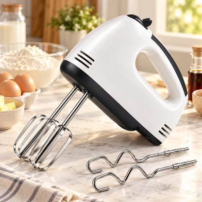 Electric Hand Mixer Easy Clean Handheld Mixer Compact