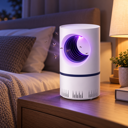 Lâmpada elétrica anti-mosquitos para interior, silenciosa, USB, uso noturno