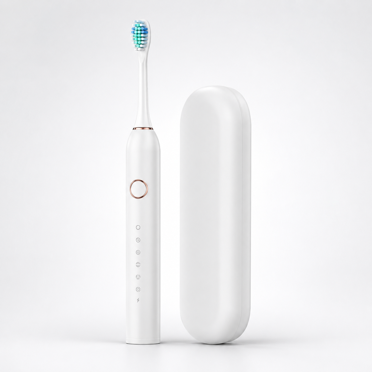 Escova de dentes elétrica recarregável com design à prova de água