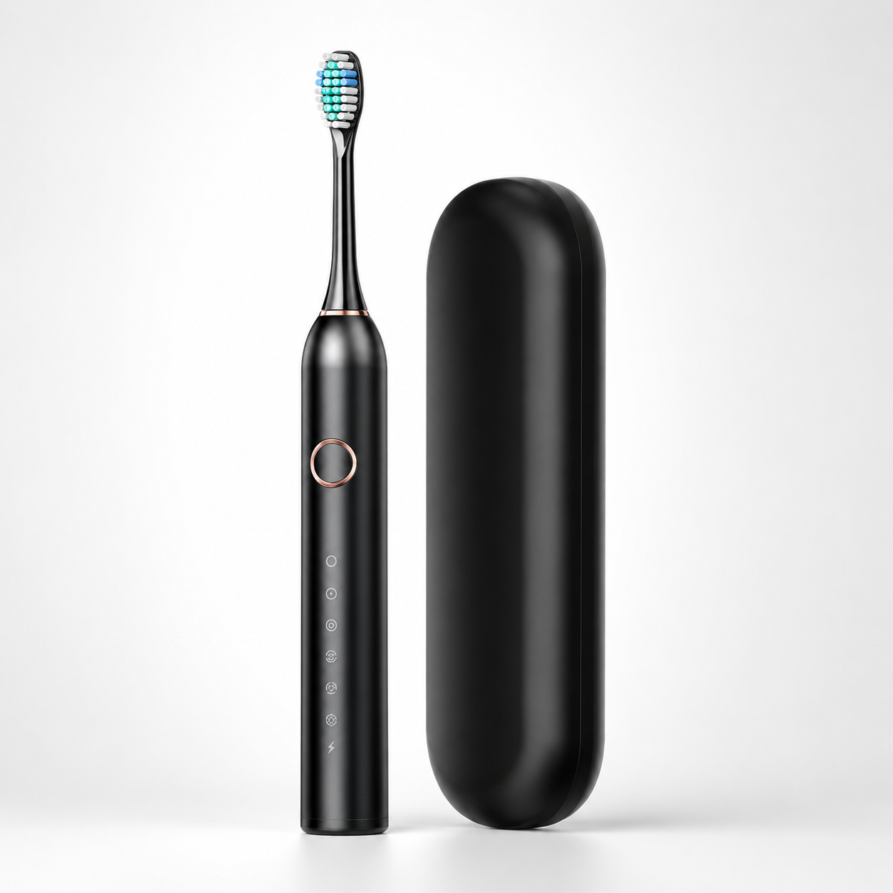Escova de dentes elétrica recarregável com design à prova de água