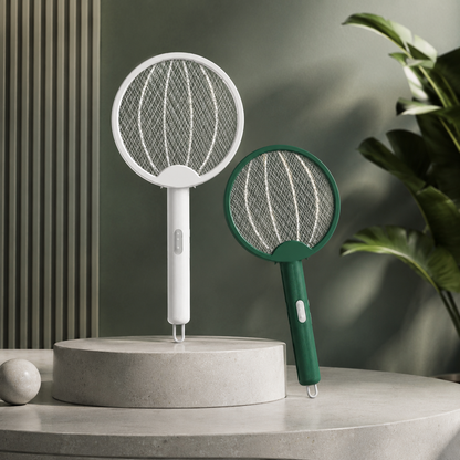 Electric Mosquito Racket Foldable Zapper Handle Mesh