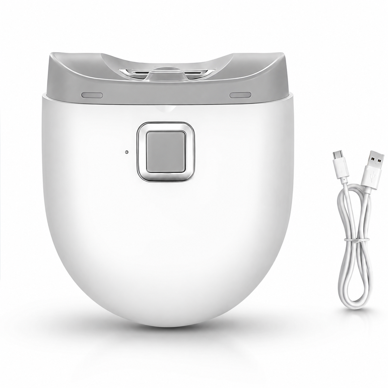 Elektrisk negleklipper med automatisk funktion og lys, USB-genopladelig