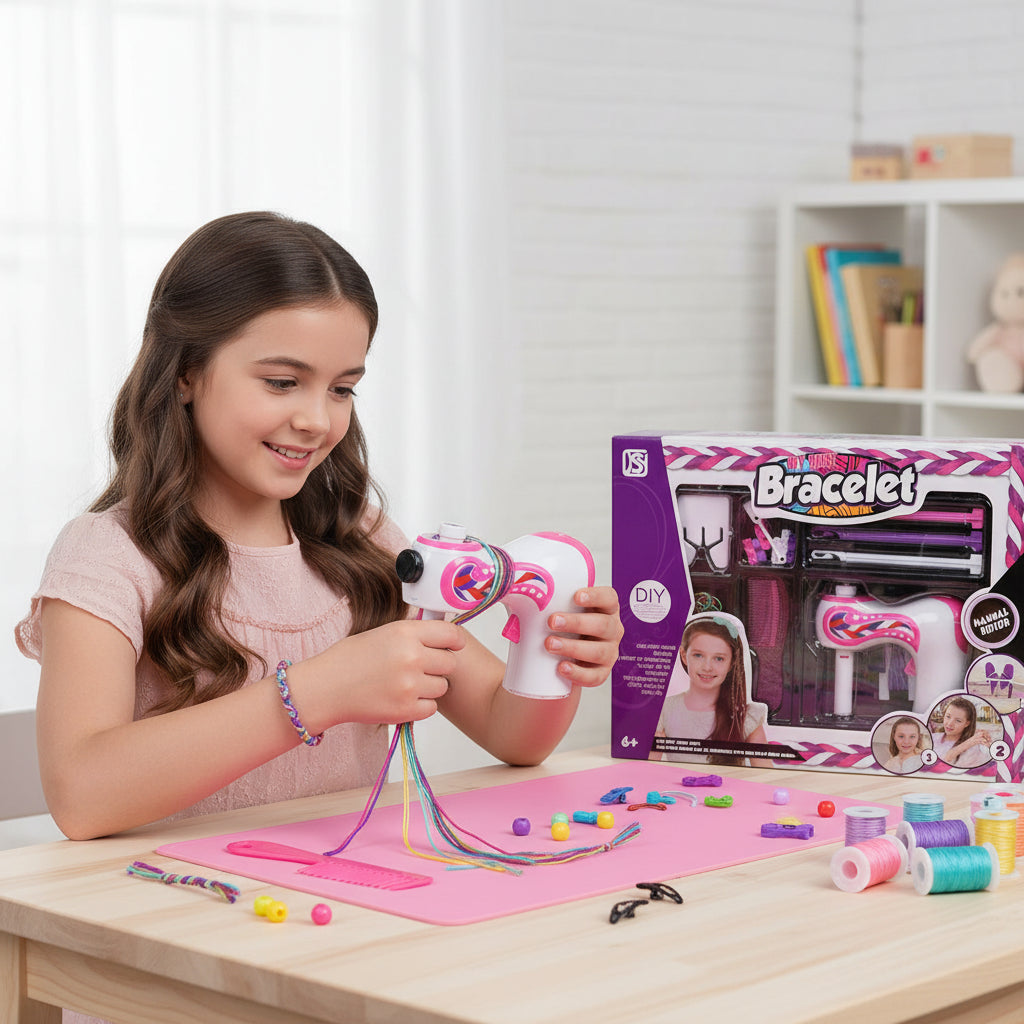 Trançador Cabelo Elétrico Infantil Ferramenta Tranças Automática