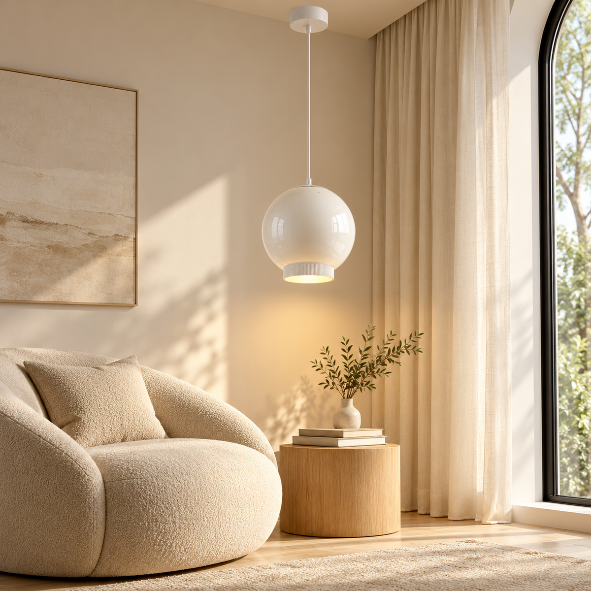 Energieffektiv pendellampe med justerbart moderne design