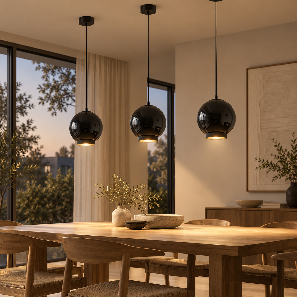 Energieffektiv pendellampe med justerbart moderne design
