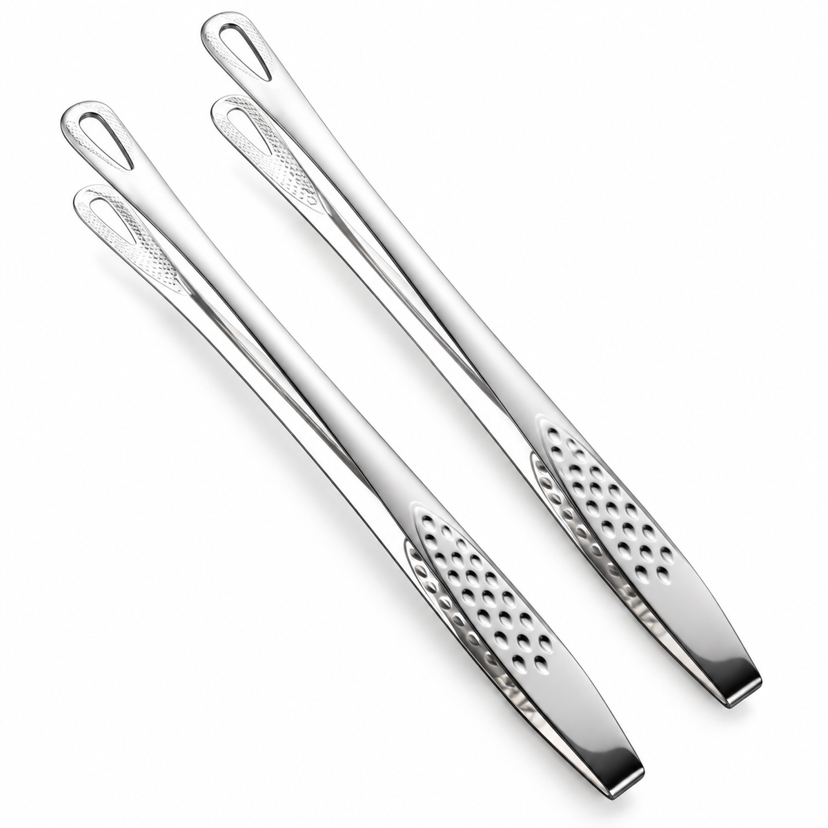 Ergonomic Grilling Tongs Stainless Steel Kitchen Tool Set