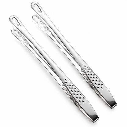Ergonomic Grilling Tongs Stainless Steel Kitchen Tool Set