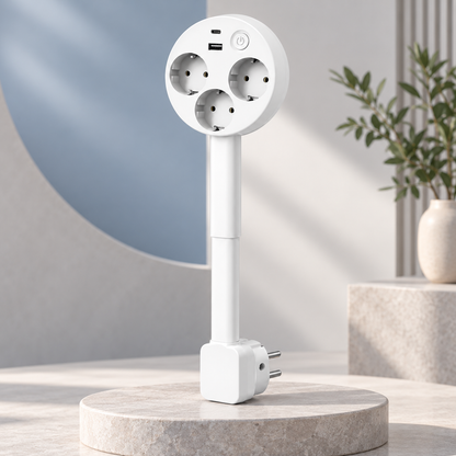 Extendable Outlet Smart Power Strip Adjustable Design
