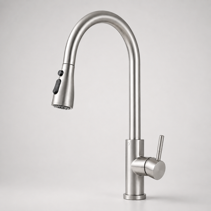 Extendable Kitchen Faucet Pull Down Flexible Swivel Spray