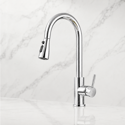 Extendable Kitchen Faucet Pull Down Flexible Swivel Spray