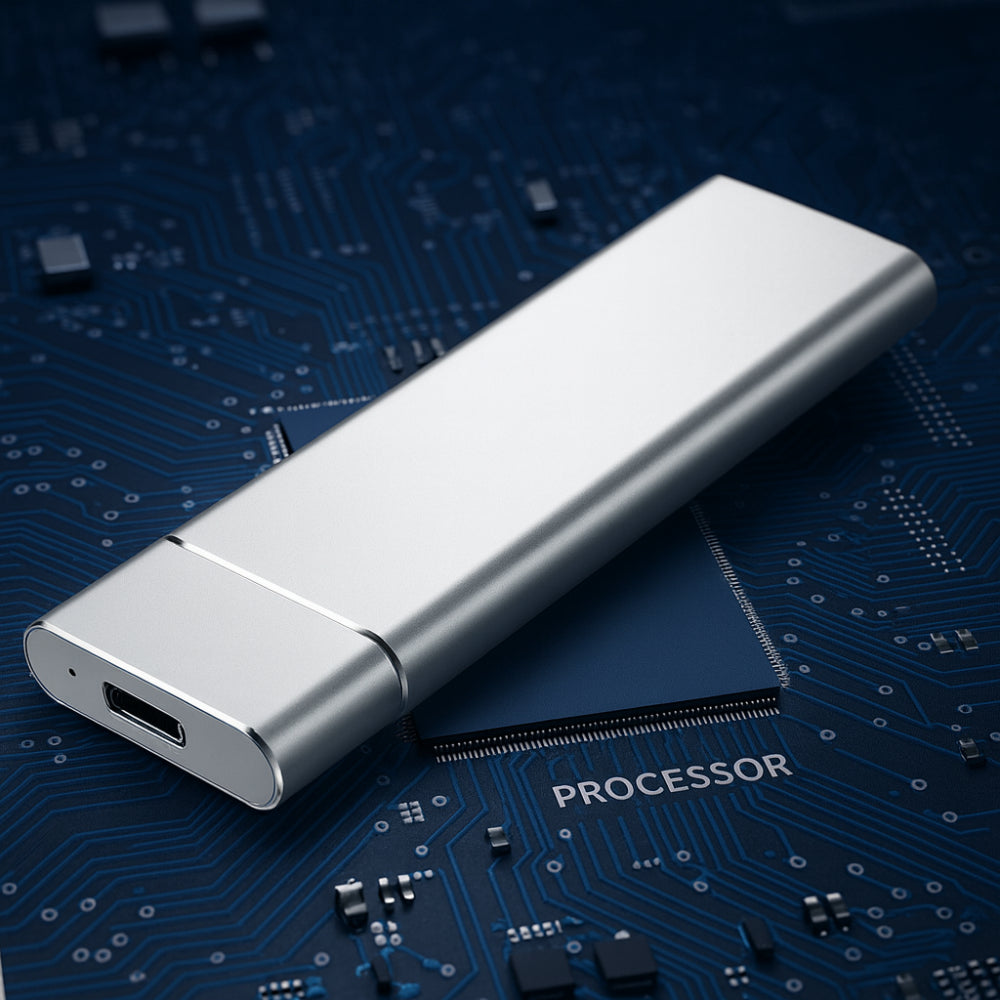 Disco Rigido Esterno Portatile USB in Alluminio Sottile Design per Archiviazione