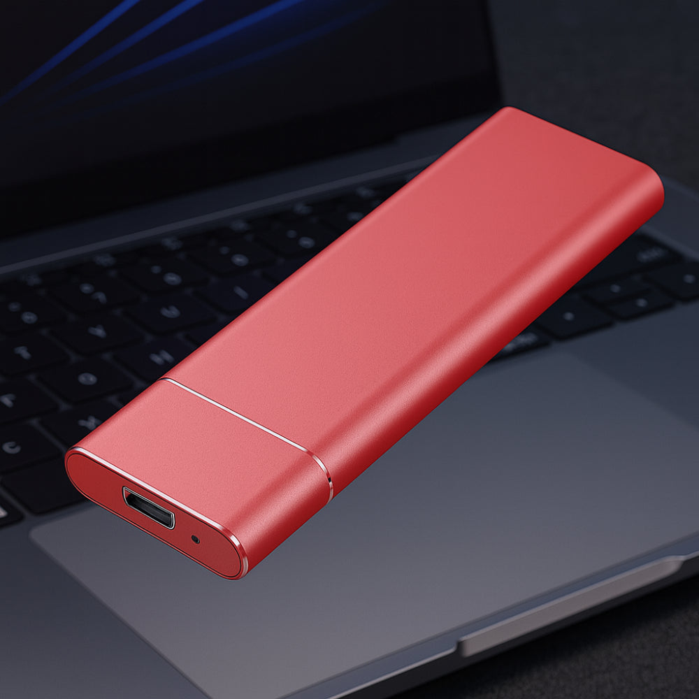 External Hard Drive Aluminum Portable Storage Device