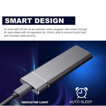 Disco Rígido Externo Portátil SSD 8TB USB Slim Armazenamento Backup