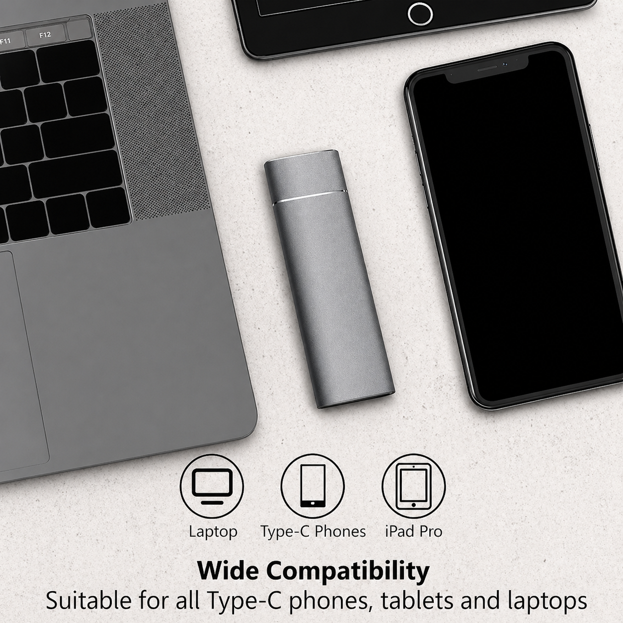 Disco Rígido Externo Portátil SSD 8TB USB Slim Armazenamento Backup