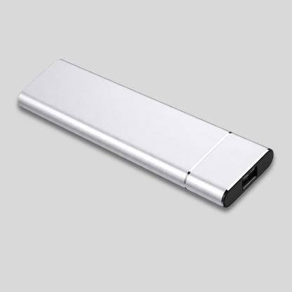External Hard Drive Aluminum Portable Storage Device