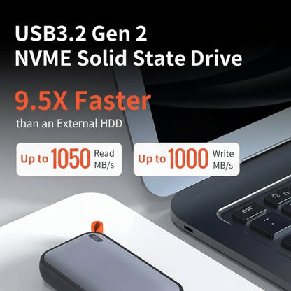 External Hard Drive Portable SSD 512GB 1050MBps Storage  2