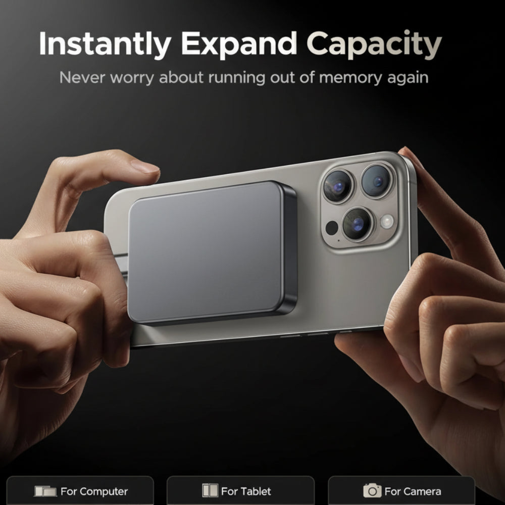 External Hard Drive Portable SSD Magnetic 120FPS High Speed Storage 4