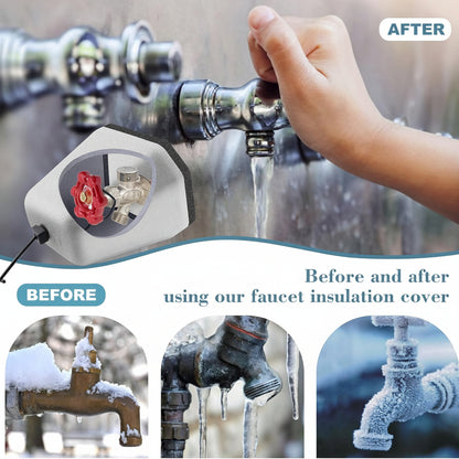Outdoor Faucet Covers Insulated Foam Freeze Protection Winter