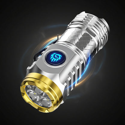 Mini Flashlight LED Compact Rechargeable Waterproof Handheld Torch
